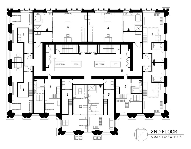 lotus hotel interior.architecture